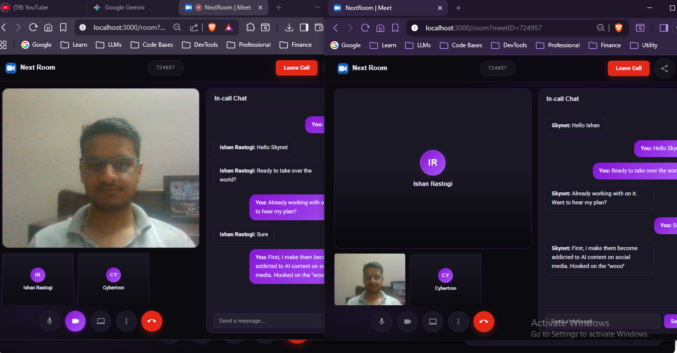 NextRoom — Video Calling